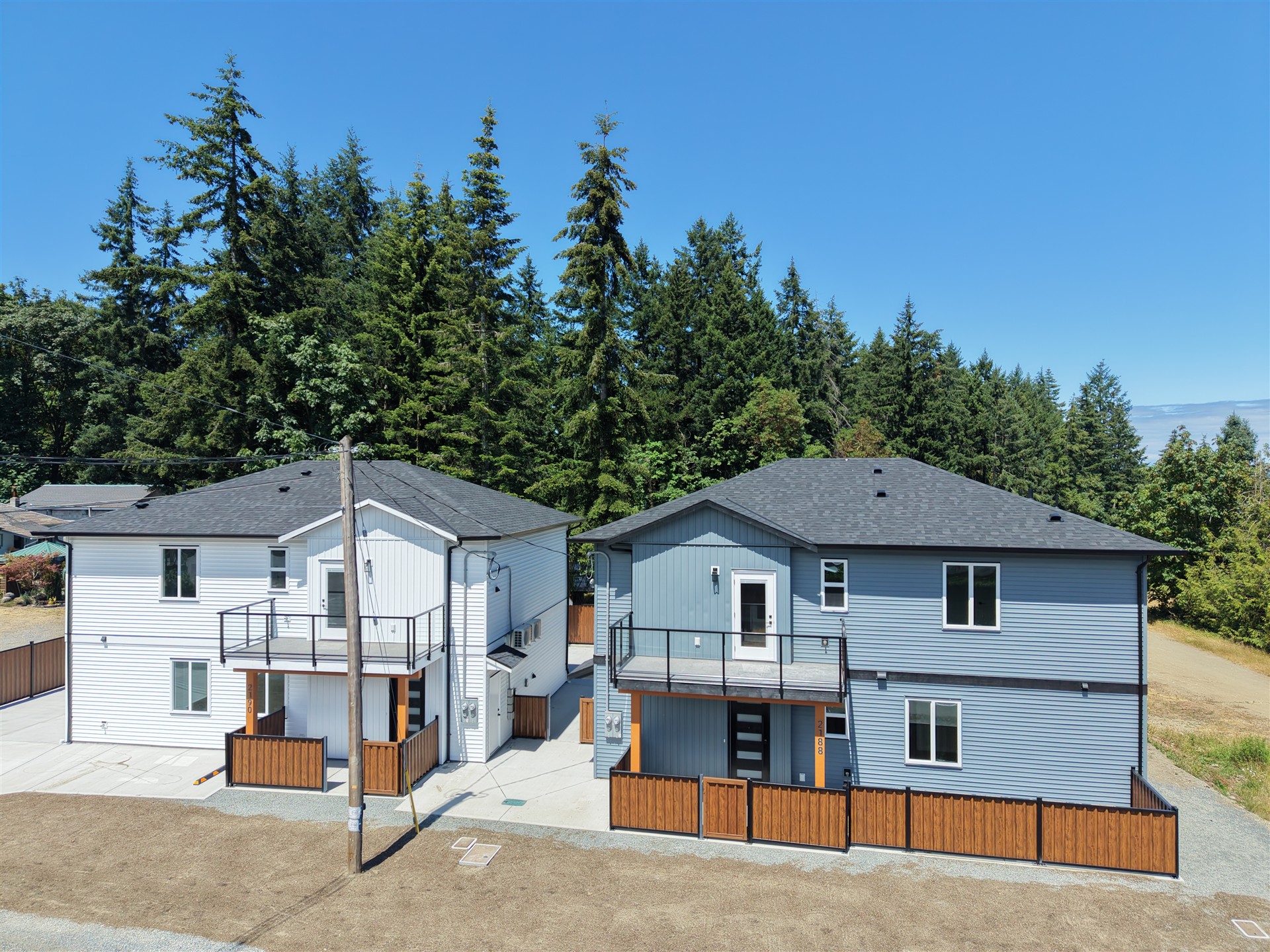 Westwood Ridge residences surrounded by mature trees