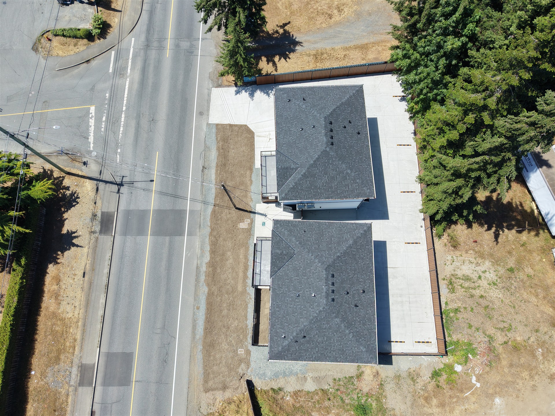 Aerial perspective of Westwood Ridge in Nanaimo